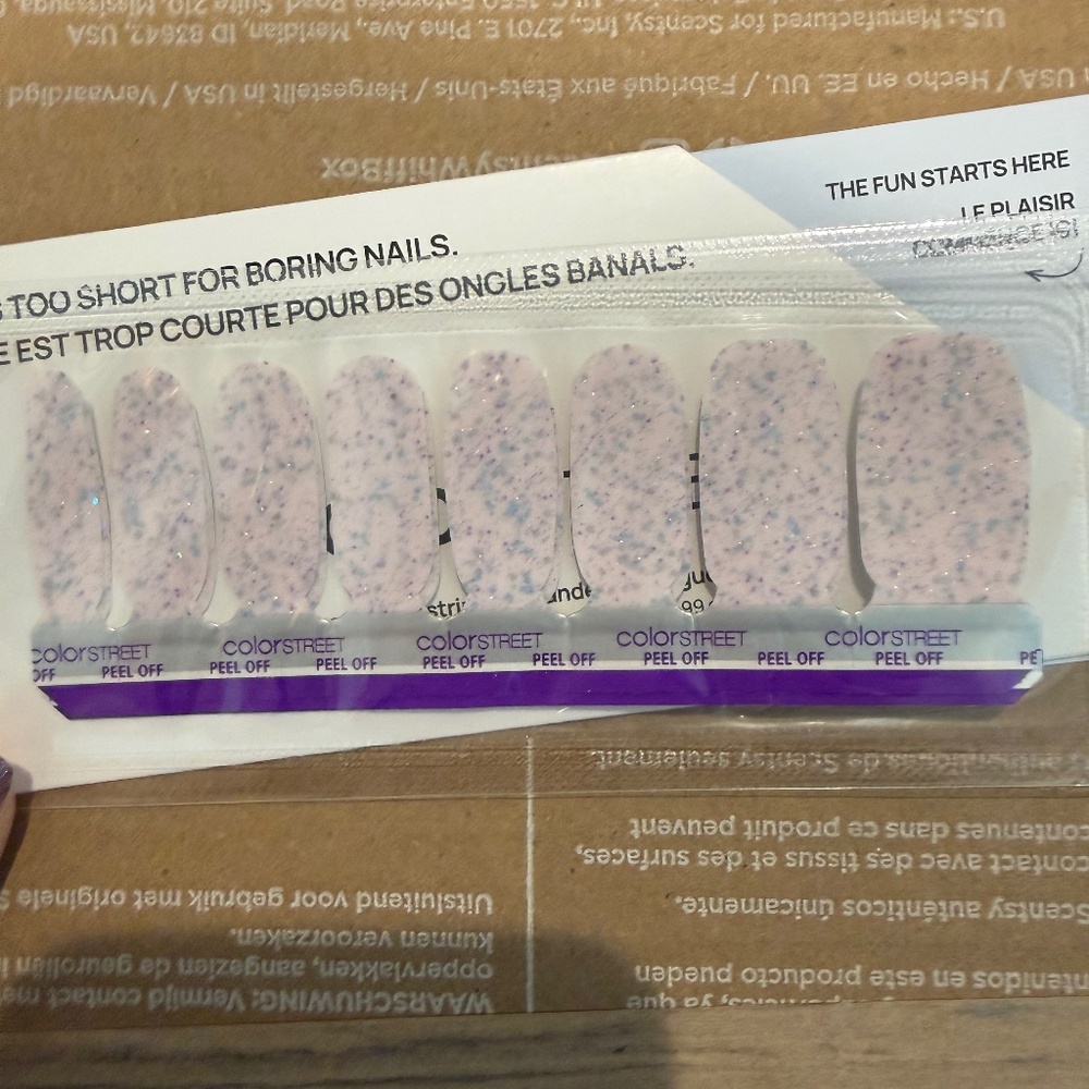 New Color Street Nail Polish strips Shimmering lilac mist